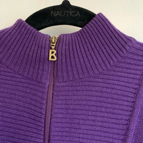 Vintage Bogner  quarter zip sweater. Purple size L. - Picture 2 of 15